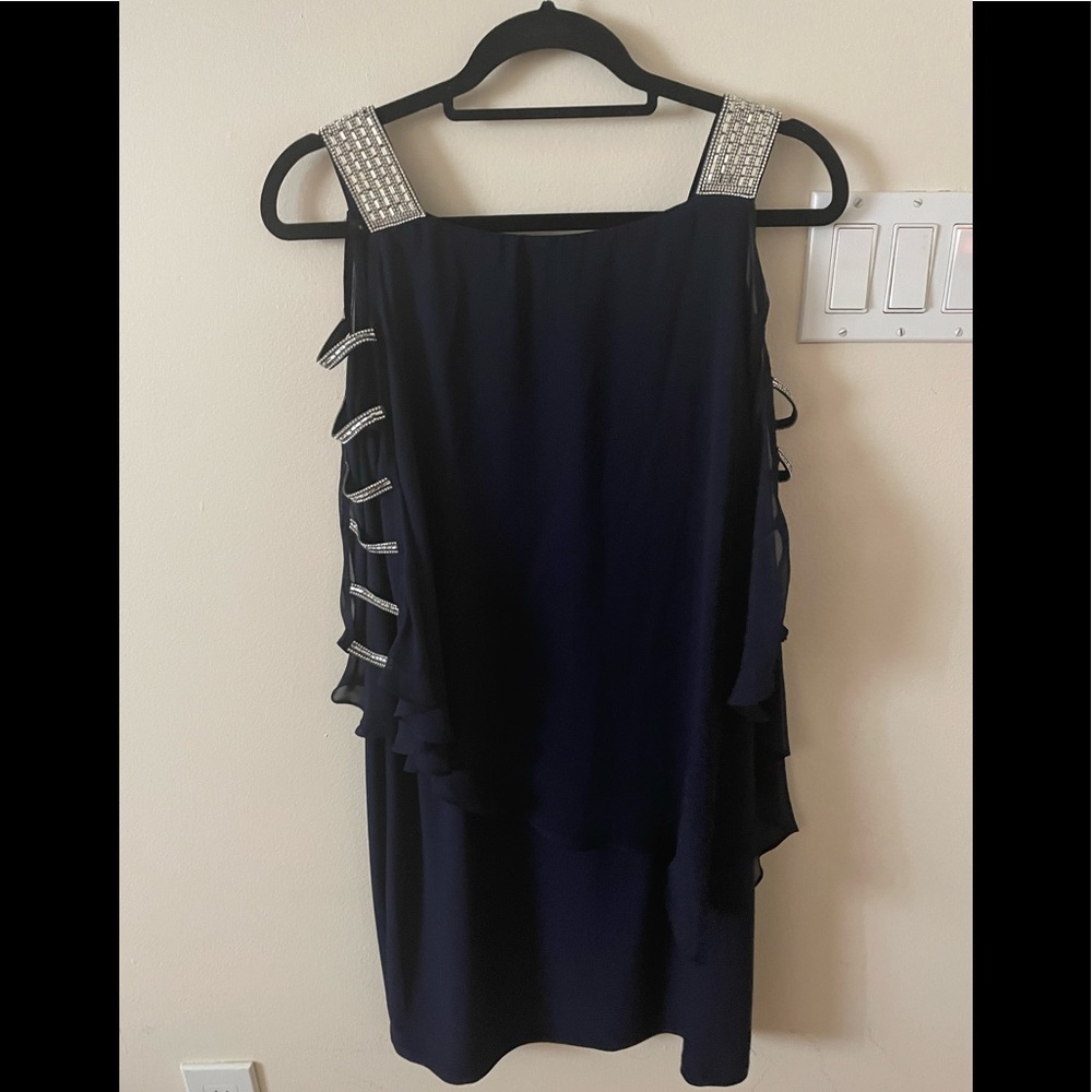 Navy cocktail dress